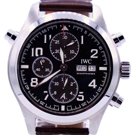 iwc ref.iw371808 modena|IWC Pilot Double Chronograph Automatic Men's Watch .